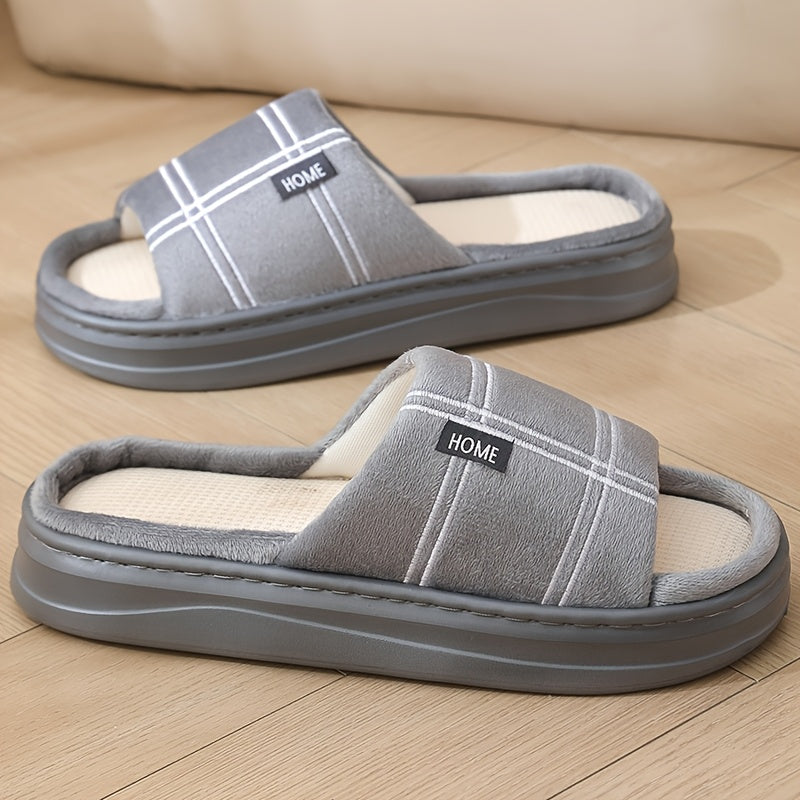Men's Summer Indoor Casual Slip-On Fabric Slippers