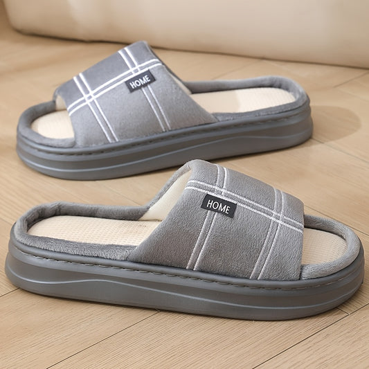 Men's Summer Indoor Casual Slip-On Fabric Slippers - ayq