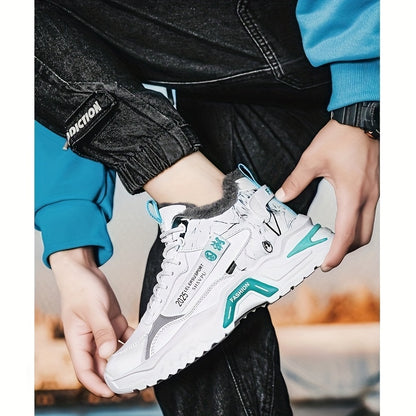 Men'S Casual Sports Shoes with Fleece for Winter