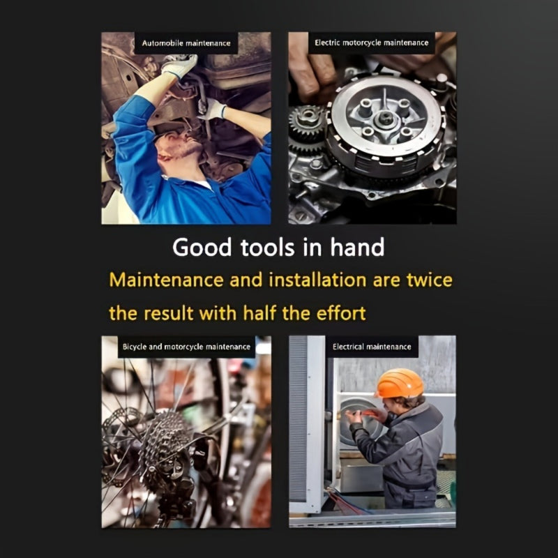 53 High-Cost-Performance Automotive Repair Tools! A Professional Toolbox That Provides a One-Stop Solution for Essential Components, Suitable for Basic Repairs And Routine Maintenance Across Various Vehicle Models. The Comple