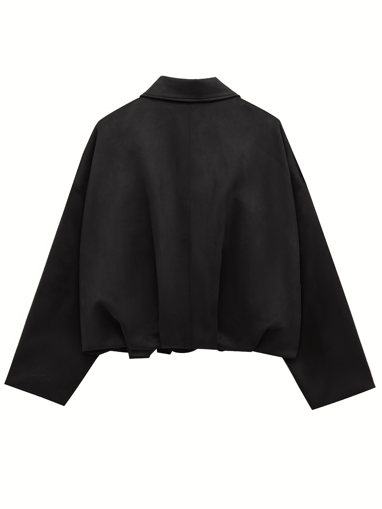 Women'S Vintage Bomber Jacket - Loose Fit Long Sleeve Zip-Up with Drop Shoulder Design, Brown Casual Outerwear for Fall/Winter, Non-Stretch Fabric, Perfect for Casual Attire, Autumn Winter Jacket | Vintage Bomber Style | Zipp