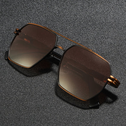 Men's Retro Oversized Polarized Sunglasses for Outdoor Sports
