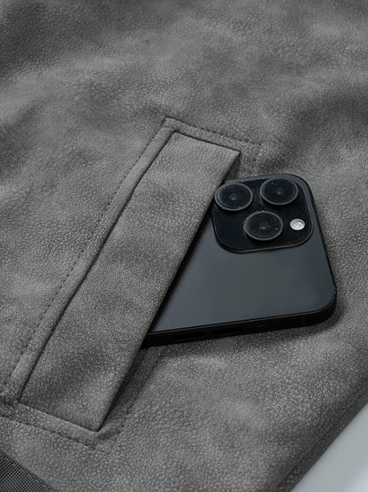 Men'S Heavy-Duty Full-Zip Jacket - Thick Winter Coat with Full-Zip Closure, Lapel Collar, Non-Stretch Fabric - Cold Weather Outerwear for Formal & Casual Events, Winter Jacket, Formal Event Attire, Sleek Design, Durable Const