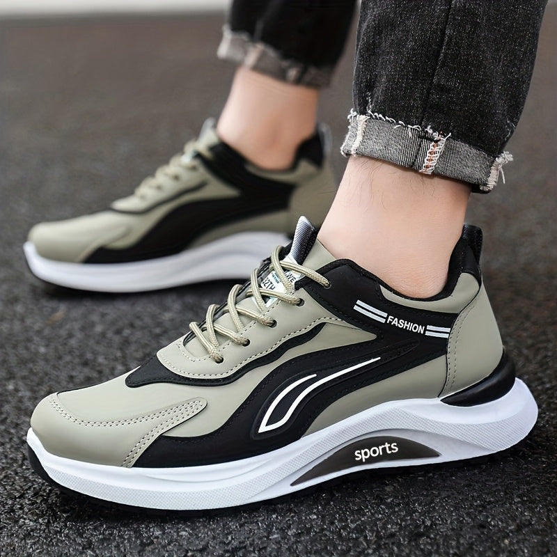 Men's Fashionable Casual Sports Shoes, Trendy Versatile Running Shoes for Spring and Autumn - ayq