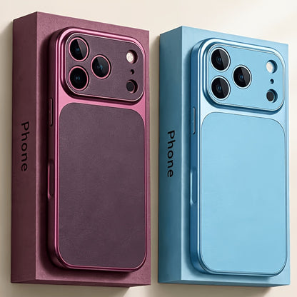 Luxury Burgundy Acrylic Phone Case Set with Shockproof Design