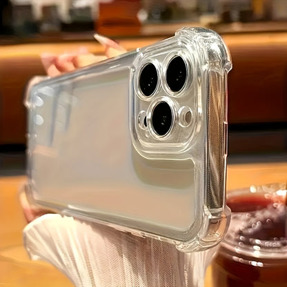 Luxury Transparent Shockproof TPU Phone Case for iPhone