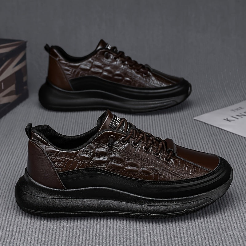 [sneakers] 2025 Men'S New Spring And Autumn Fashion Versatile Soft-Soled Casual Shoes Trendy Outdoor Sports Skate Shoes - ayq