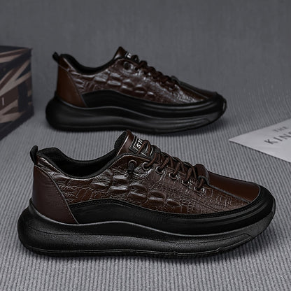 [sneakers] 2025 Men'S New Spring And Autumn Fashion Versatile Soft-Soled Casual Shoes Trendy Outdoor Sports Skate Shoes - ayq