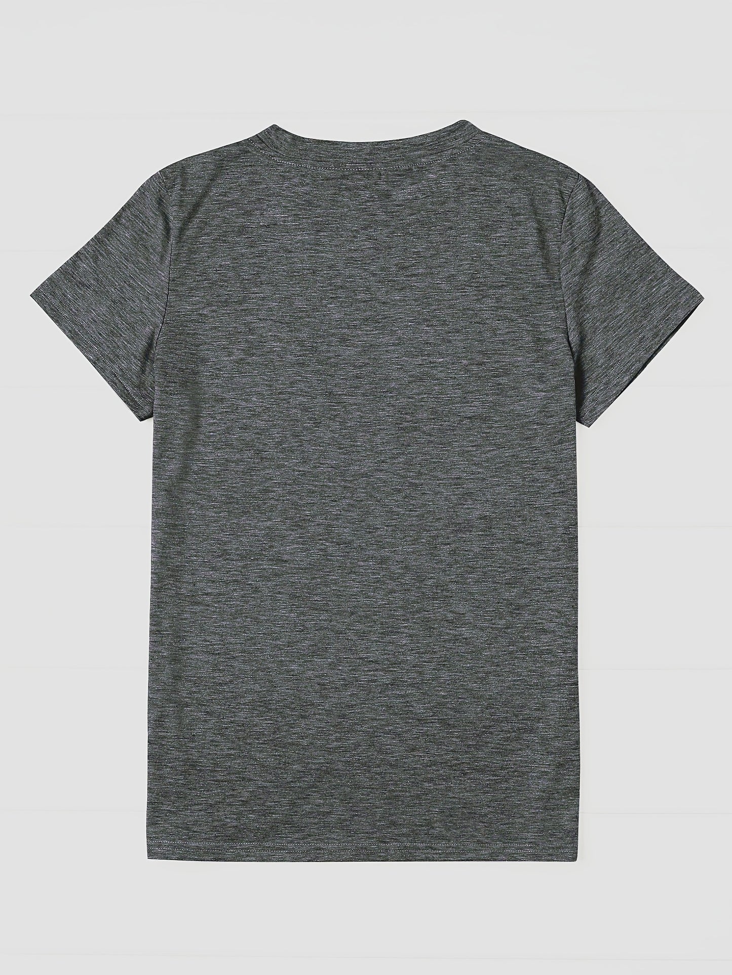 Women'S 2026 New Year Print T-Shirt - Red with Golden Number 2026 & Snowflake Design, Casual Round Neck Tee for Spring/Summer, Casual Wear Tops, |festive Tshirt|round Neck Tee, Christmas T Shirt