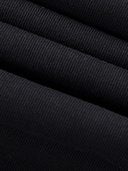 1pc Men's Spring Summer Casual Short Sleeve T-Shirt - Solid Black, Regular Fit Round Neck, Breathable Fabric for Gym, Outdoor  Casual Attire, Gym Shirts, Durable Casualwear, Smooth Texture