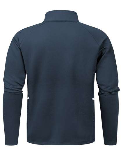 Men'S Slim Fit Quick-Dry Zip-Up Jacket - Lightweight Comfort Fabric, Stand Collar, Long Sleeves for Running & Outdoor Activities, Olive Green, Fall/Winter Casual Sportswear, Sportswear | Sleek Design | Durable Sportswear