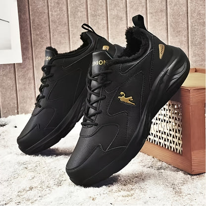 New Winter Sports Casual Men's Shoes with Fluffy Insulation for Snowy Fields