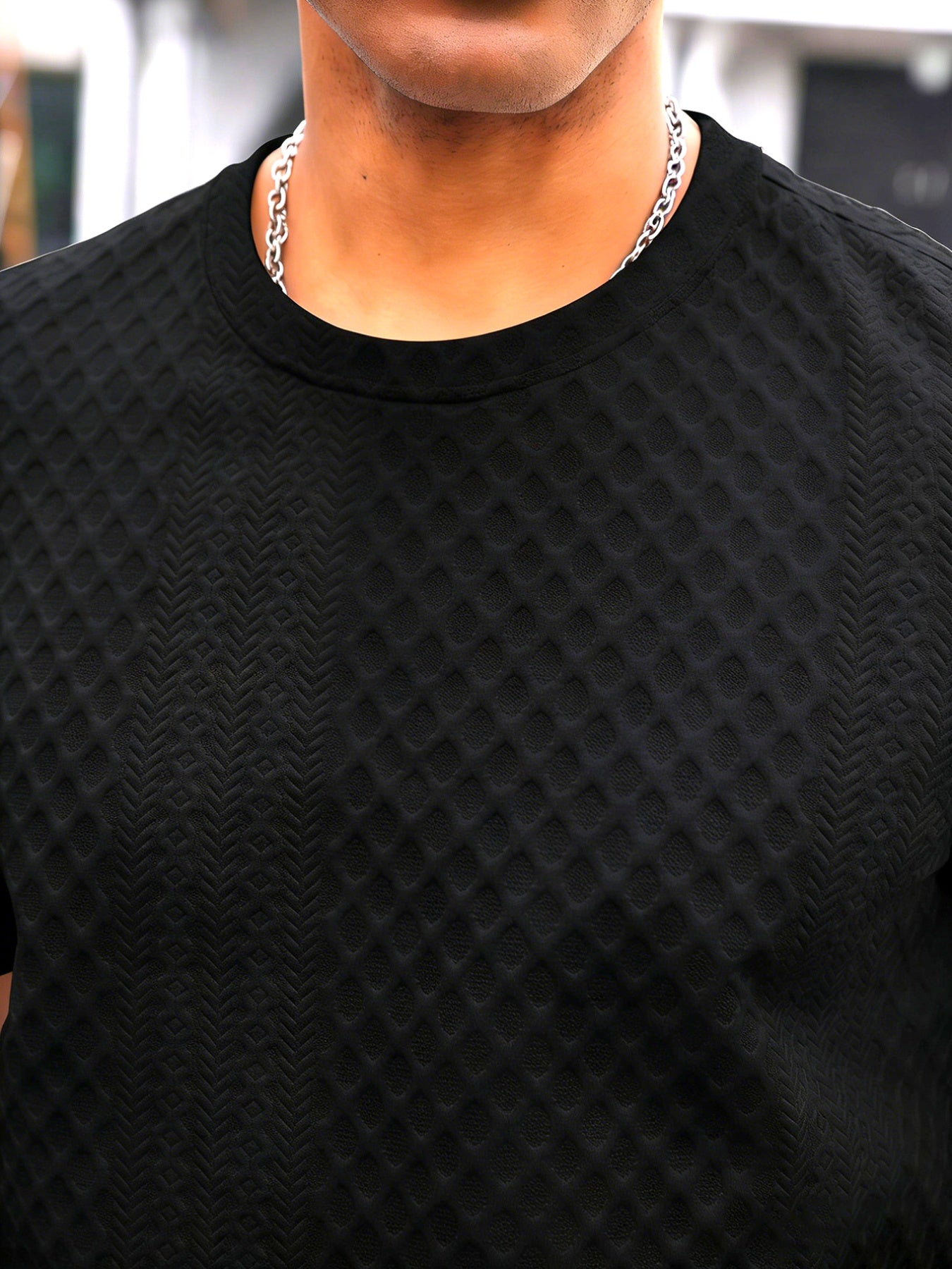 Fashionable and Simple Casual Short-sleeve T-shirt for Daily Commuting and Shopping, a Comfortable and Breathable Top for Men - ayq