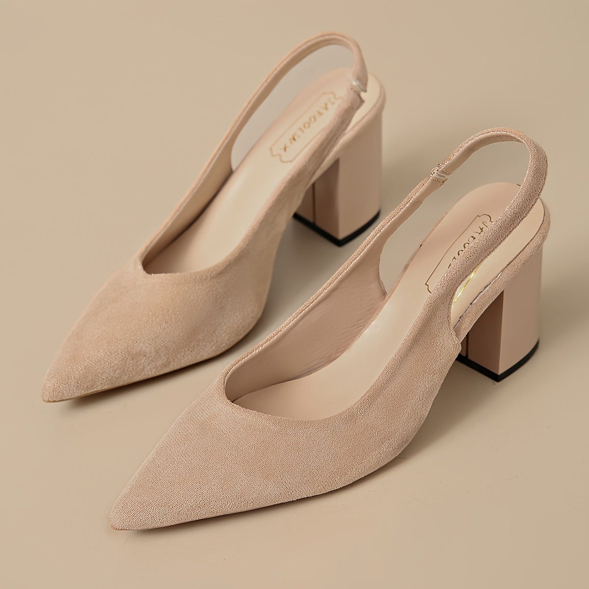 Women’s Elegant Chunky Heel Pointed Toe Summer Shoes