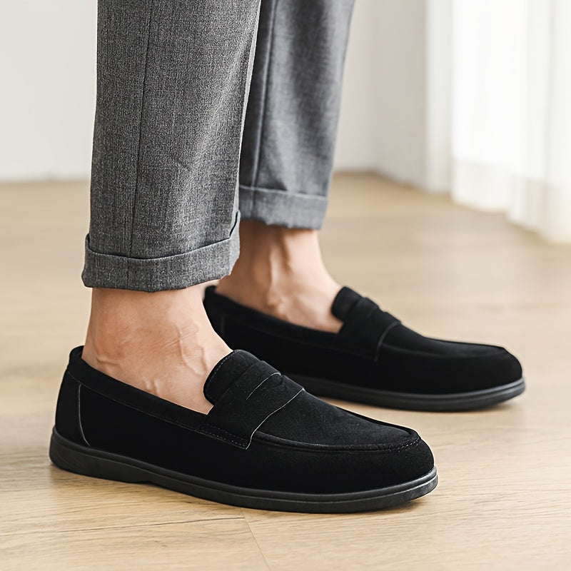 Men's Lightweight Slip-On Casual PU Loafers for All Seasons