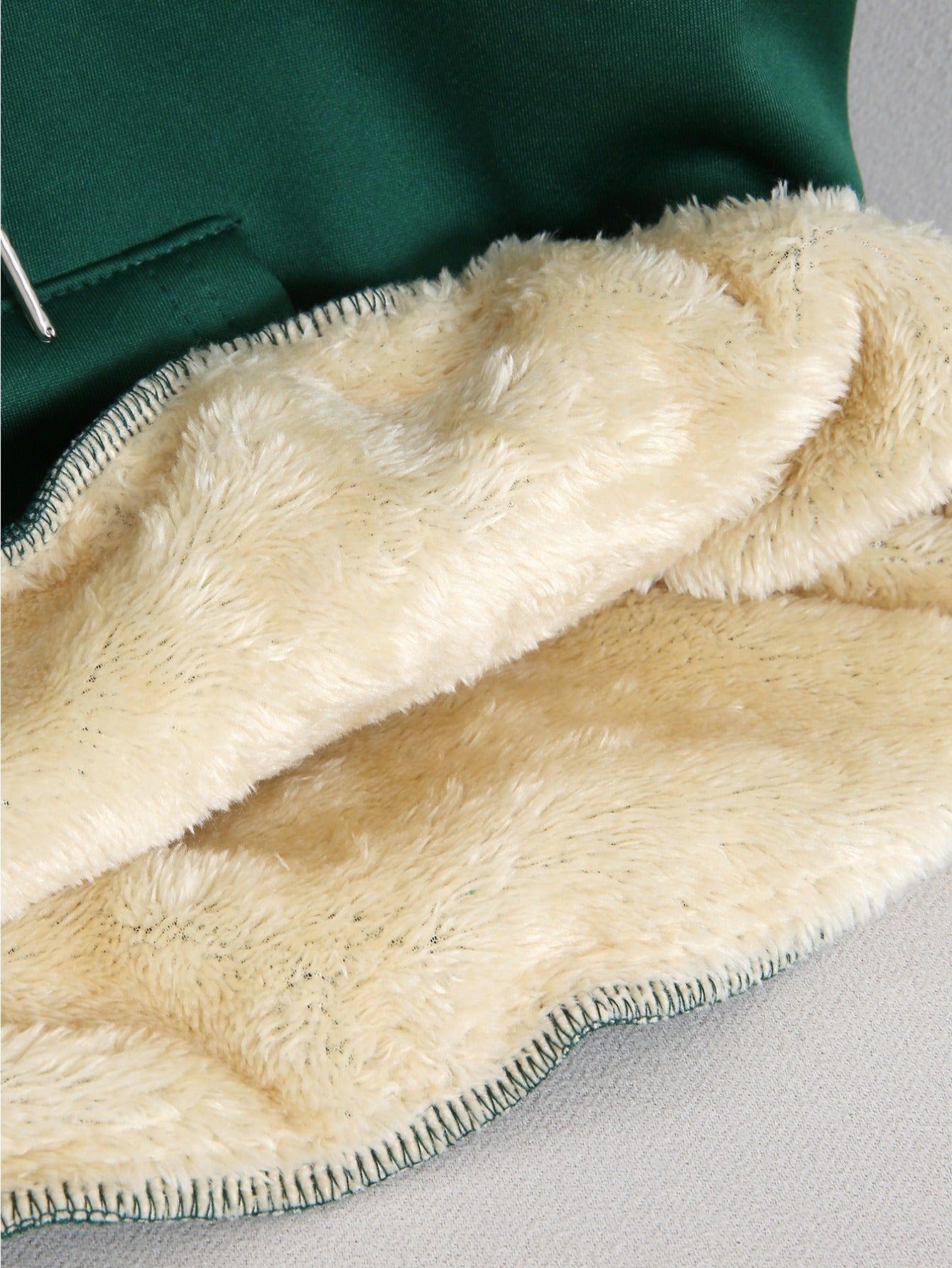 1pc Women's Thick-Lined Hooded Sweatshirt with Gingerbread for Man in Santa Hat & Candy Cane Print - Cozy Plush Lined, Soft Polyester Warm Pullover for Fall/Winter, Machine Washable Casual Outerwear, Cold Weather Wear, Minima