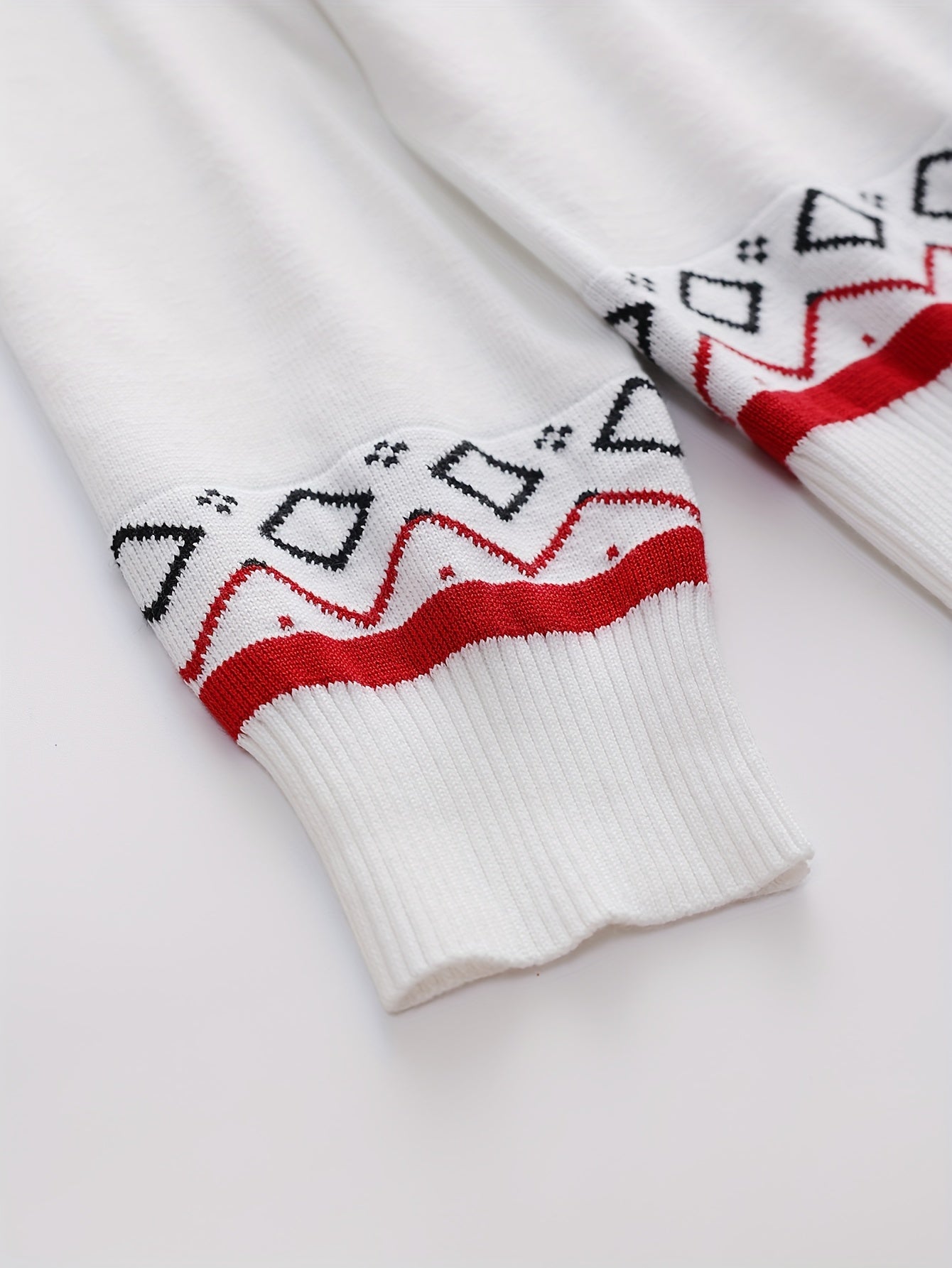 Men'S Jacquard Casual Knitted Warm Top
