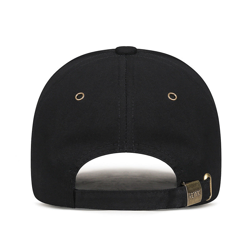 Unisex Breathable Cotton Baseball Cap with Metal Vent Eyelets