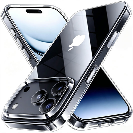 Clear Flexible TPE Phone Case for iPhone 17 Pro & 18 Pro Series - ayq