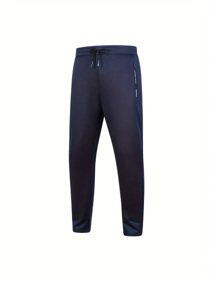 Men's Casual Sportswear Set - Polyester, Perfect T-shirt for Running and Home Leisure, Fitness Wear, Outdoor Activities, Workout Outfits, Stylish Sportswear, Comfortable Fit, Durable Construction, Two-piece Set, Active Lifest