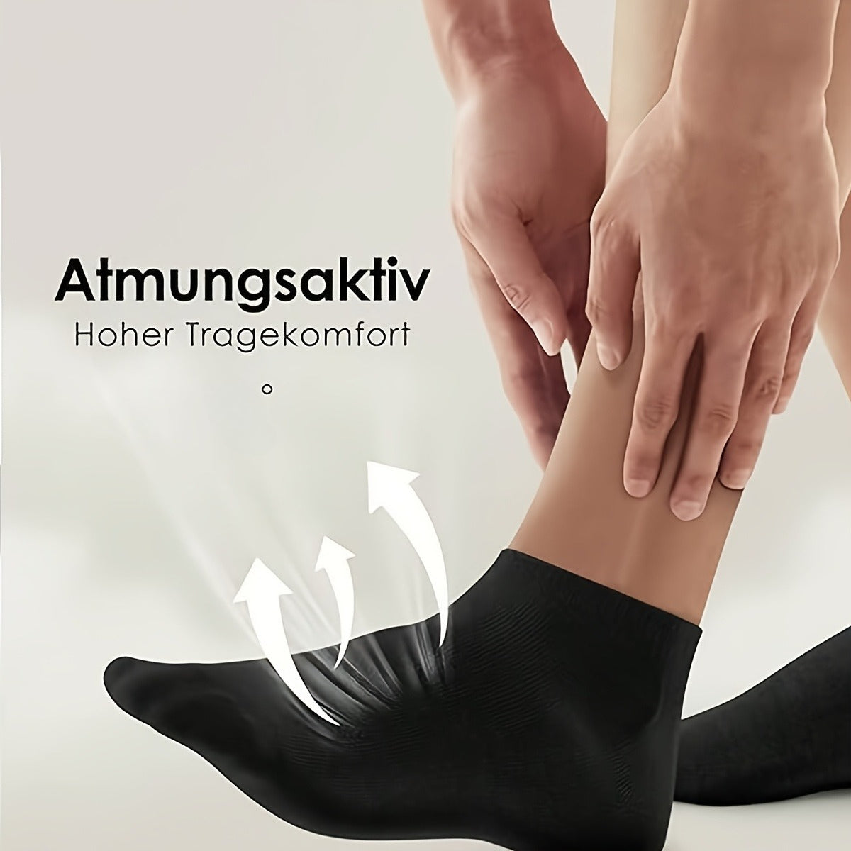 Unisex Breathable Seamless Socks 10-Pack - Lightweight All-Season