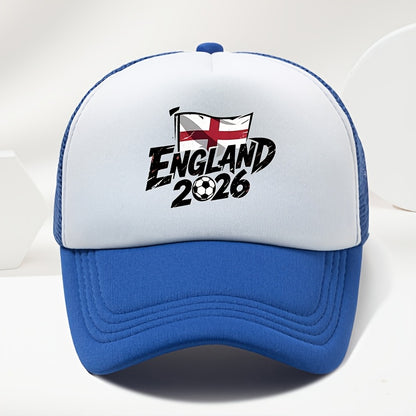 Unisex England 2026 Print Baseball Cap Duckbill Hat for Spring Summer