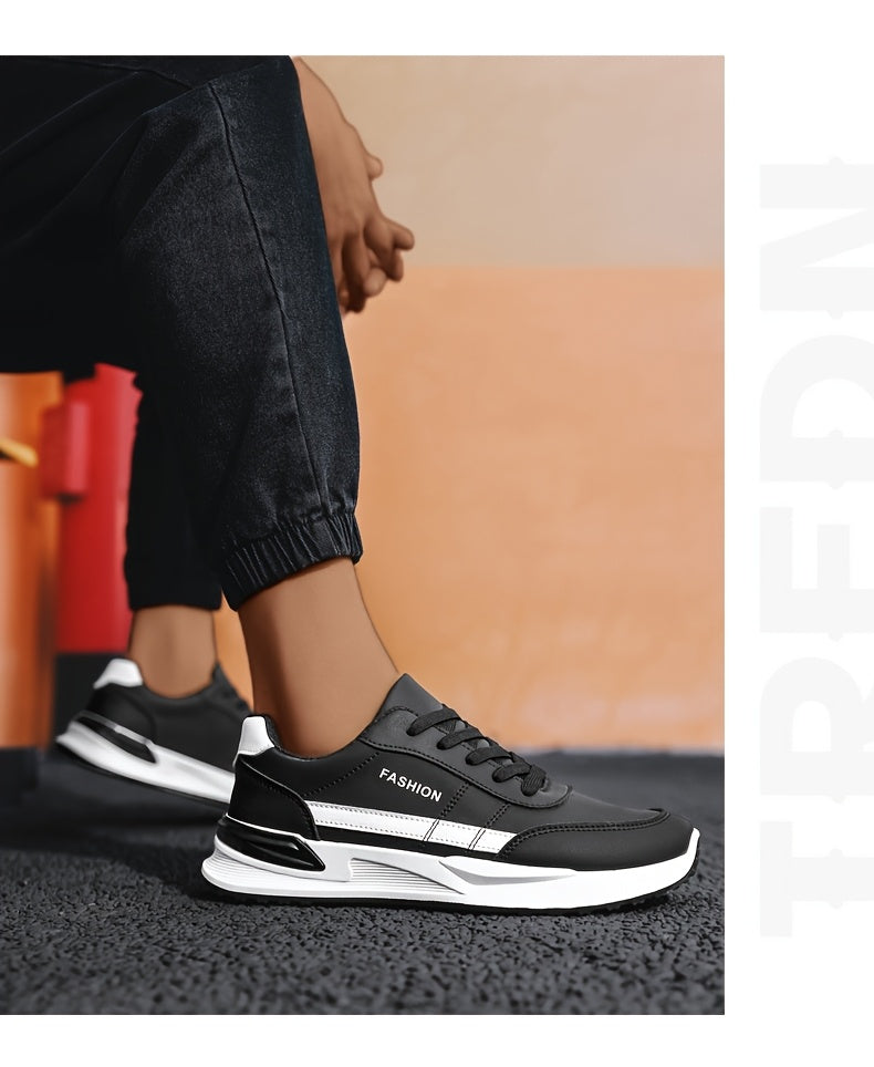 Men's Breathable Walking Shoes, Camping Shoes, Training Shoes, Casual Shoes, Large Size Classic Low-Top Skate Shoes, Daily Commute Lace-Up Student Casual Sneakers for All Seasons - ayq