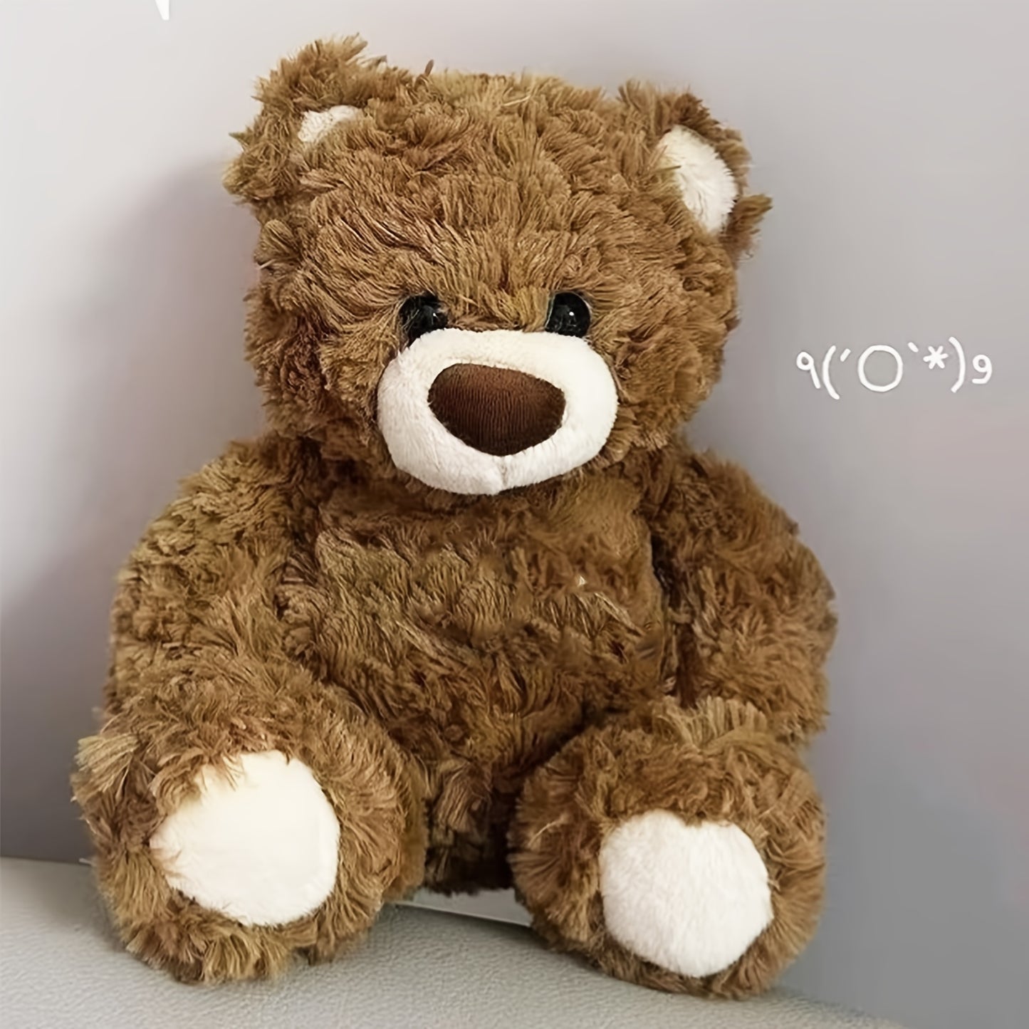 Cute Teddy Bear Plush Toy Deep Brown/Ivory Perfect Valentine's Day or Birthday Gift for Boys and Girls Memorable Keepsake for Car Decor & Gifts