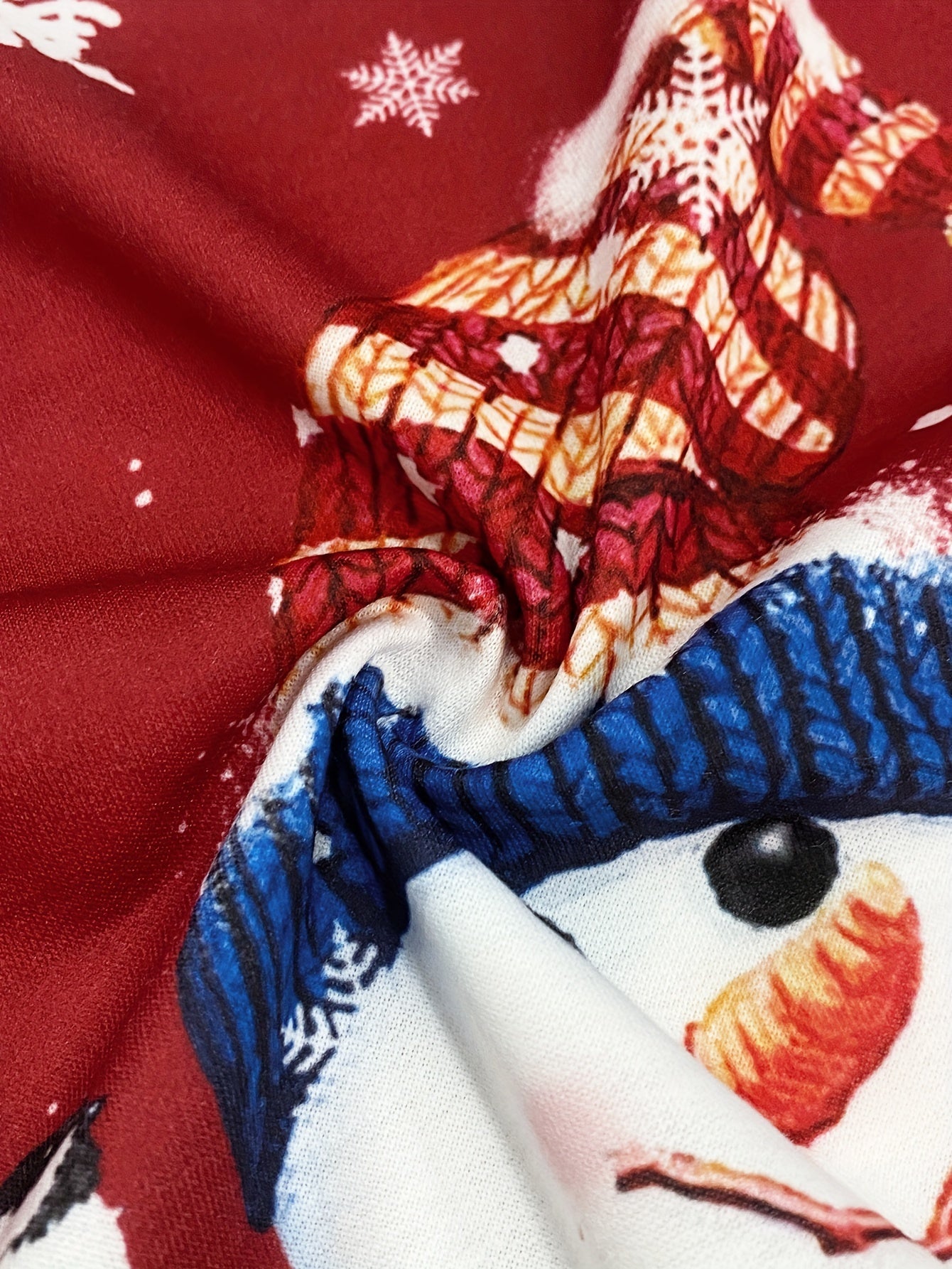 Christmas Snowman Print Sweatshirt, Casual Long Sleeve Crew Neck Sweatshirt For Fall & Spring, Women's Clothing