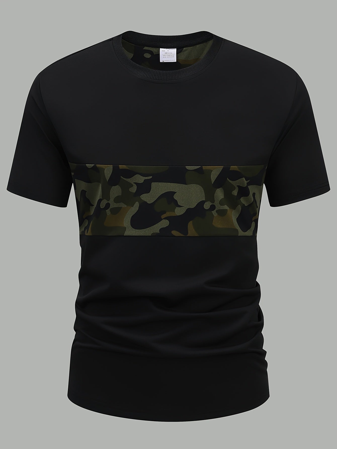 Men'S Camouflage Short Sleeve T-Shirt & Pants Set - Breathable, Quick-Dry Knit Fabric, Casual Style, Regular Fit, Ideal for Outdoor Activities, Hiking, and Fishing, Outdoor Clothing | Casual Style | Comfortable Fit