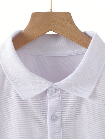 Teen Summer Polo Shirt with Lightning Pattern - Casual Fit