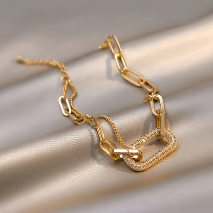 Women's Vintage Boho Zinc Alloy Geometric Square Bracelet