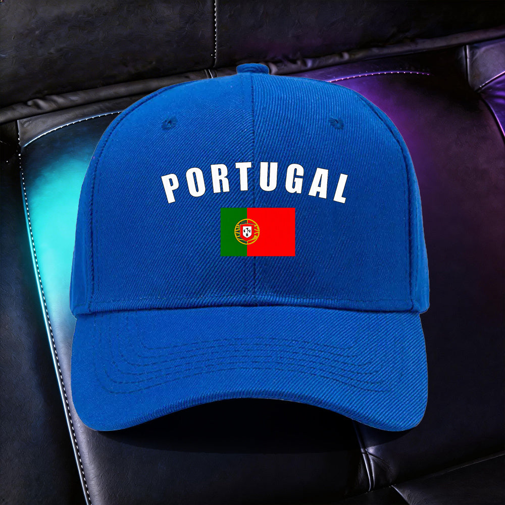 Adjustable Lightweight Baseball Cap with Portuguese Print