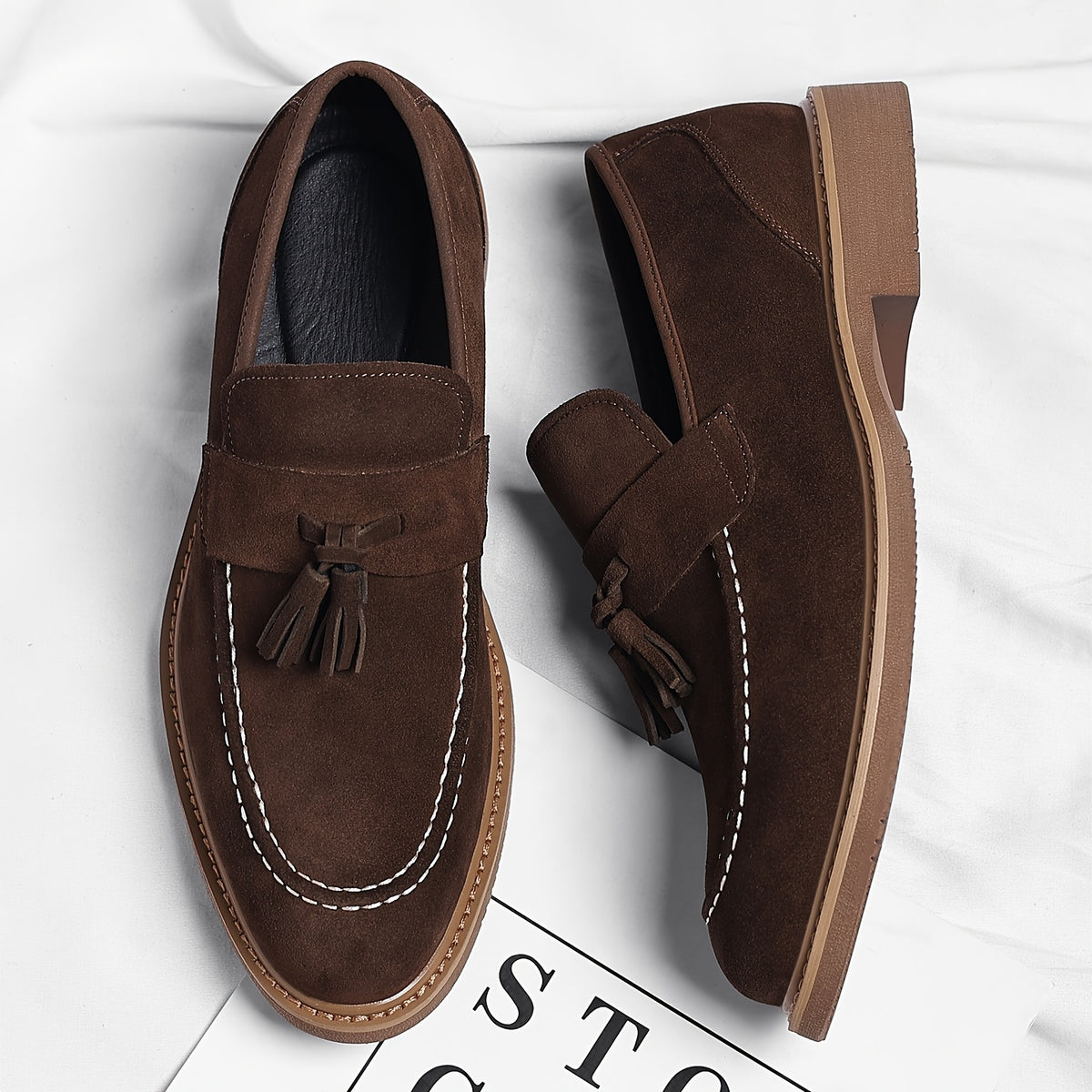 Men's Vintage Tassel Loafers - Casual Business Dress Shoes