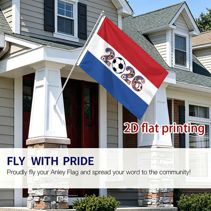 Netherlands 2026 Football Decorative Hanging Flag - Polyester