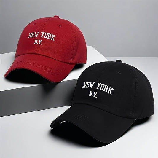2-Pack Embroidered Baseball Caps for Men & Women, Lightweight Spring H