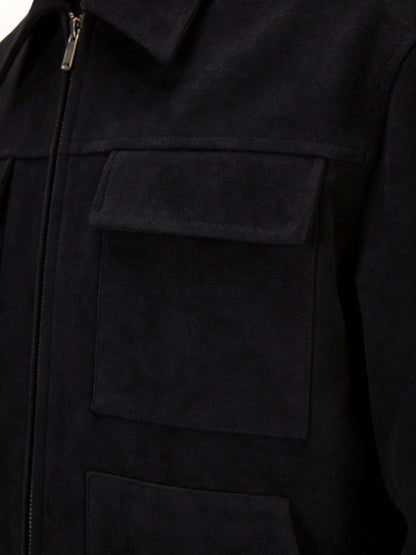 Men's Lapel Softshell Jacket Casual Spring/Fall Outerwear