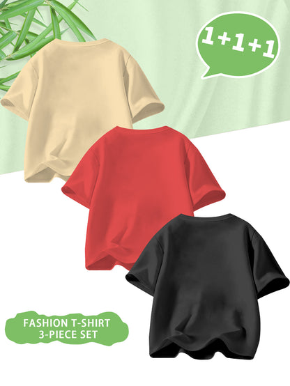 Baby Boys' Casual Long Sleeve T-Shirts with Letter Prints, Spring/Summ - ayq