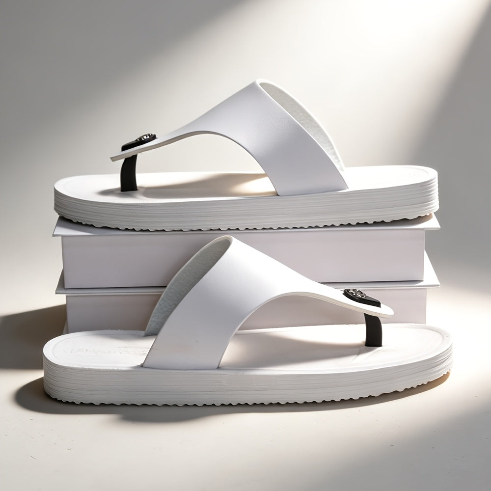 Men's Casual Non-Slip Flip-Flops with Shock-Absorbing Sole