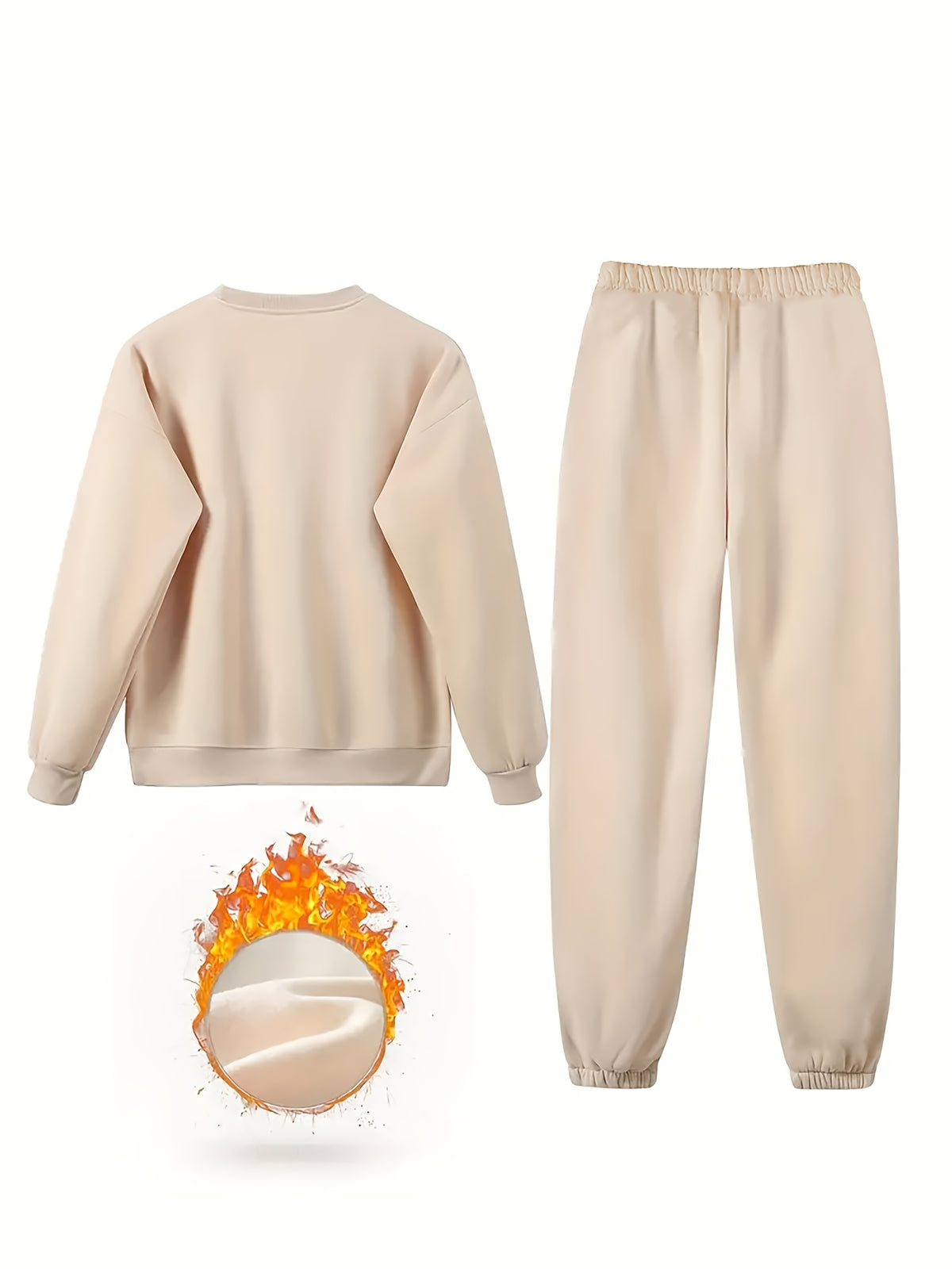 Women’s Casual Fall/Winter 2-Piece Long Sleeve Sweatsuit Set
