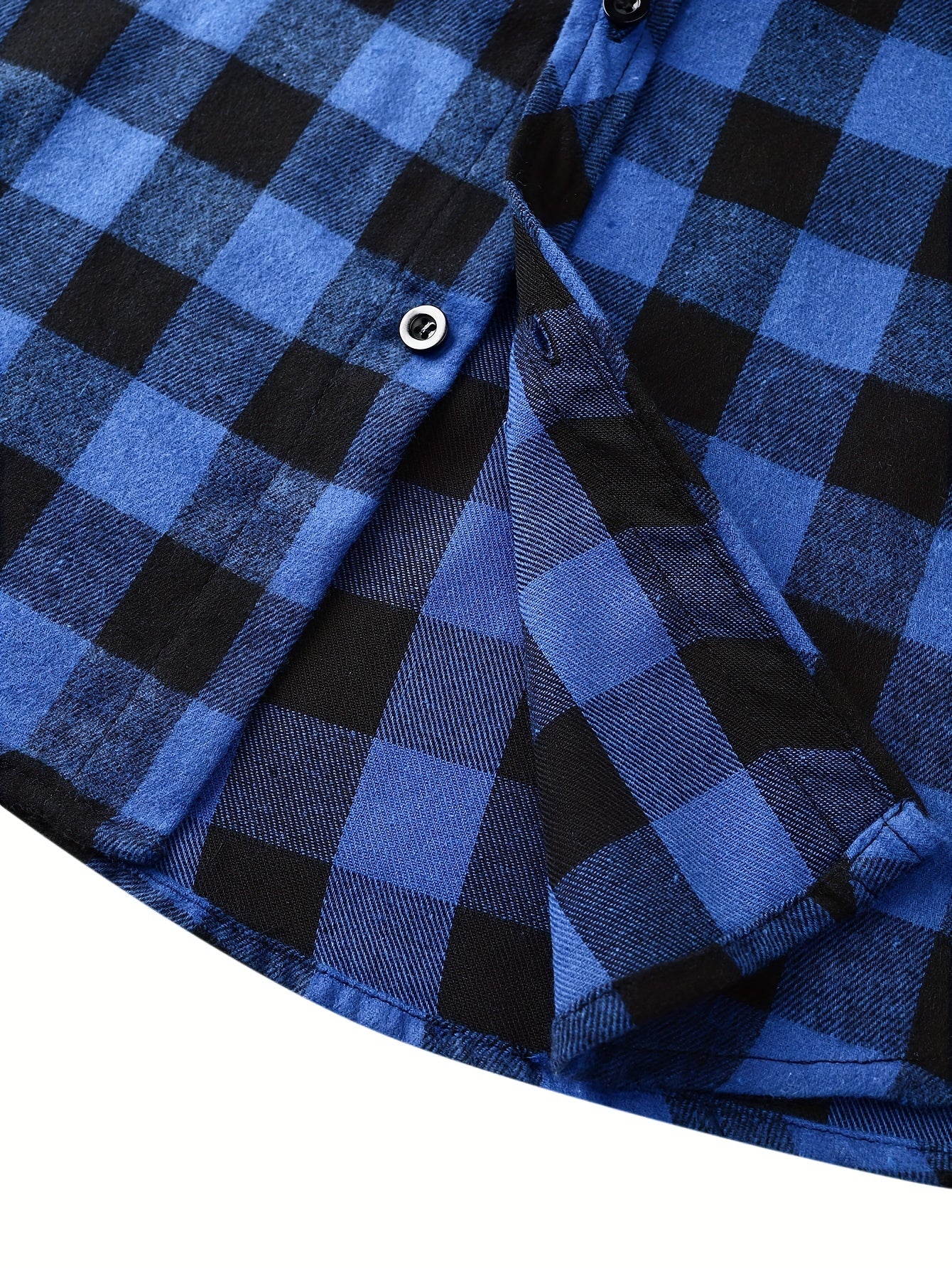 Plaid Shirt Coat For Men Long Sleeve Casual Regular Fit Button Up Hooded Shirts Jacket