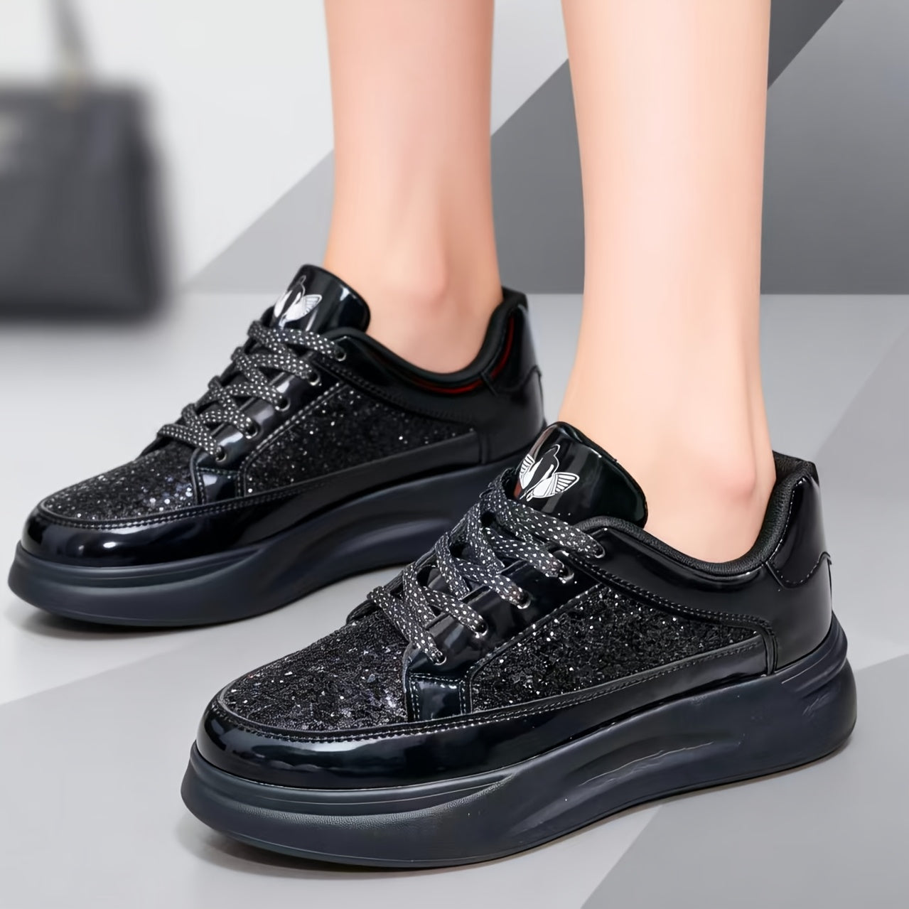Unisex All-Season Jianbu Ningyu Fashion Lace-Up Flash Men's Casual Sneakers, Spring Comfortable Soft Thick-Soled Special Offer Men's Skate Shoes, Spring/Autumn Low-Price Men's Running Shoes, All-Season Trendy Versatile Unisex