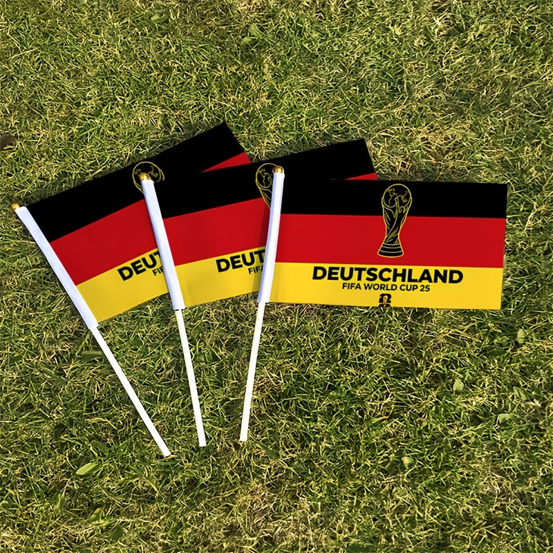 2026 World Cup Fan Banner with German Flag and Trophy Design