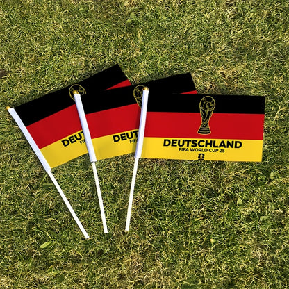 2026 World Cup Fan Banner with German Flag and Trophy Design