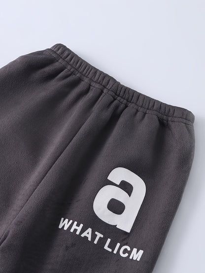 Kids Stylish Sports Outfits, Trendy Letters Print Long Sleeve Hoodie Pants Set, Baby Boy's Autumn And Winter Clothes, Outdoor Cloth