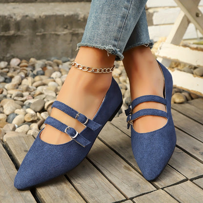 Women's All-Season Leopard Print Mary Jane Flat Shoes