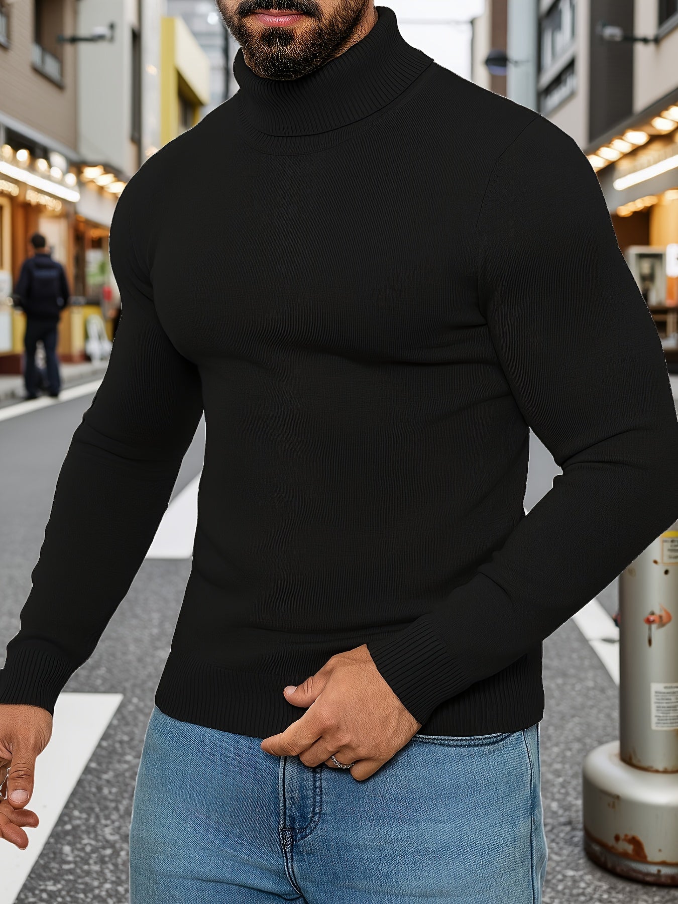 Men'S New Style Available in Multiple Colors, Classic Turtleneck Sweater