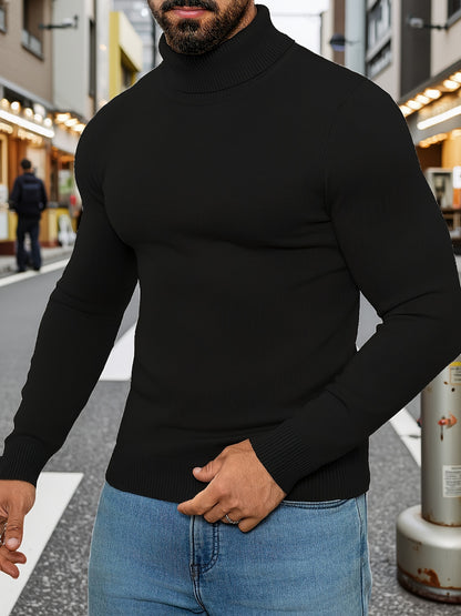Men'S New Style Available in Multiple Colors, Classic Turtleneck Sweater