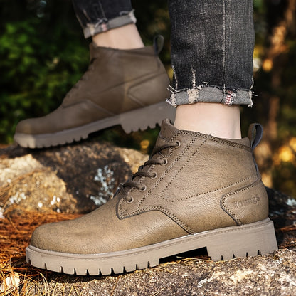 Men's High Top Oxford Shoes Soft Sole Non-Slip Boots