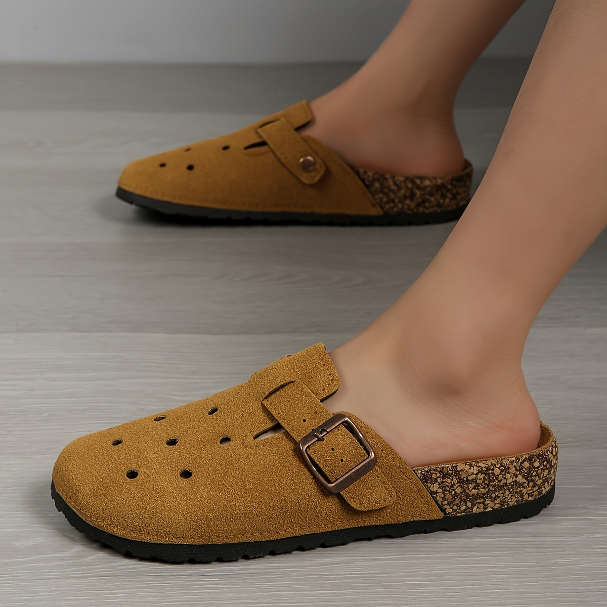 Men's Breathable Non-Slip Home Slippers with Microfiber Upper